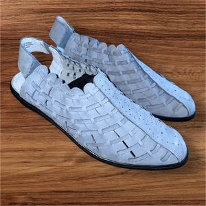 Stylish Light Blue Woven Sandals